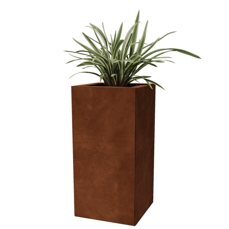 Ζαρντινιέρα από χάλυβα Corten - Τετράγωνο - 30 x 30 cm