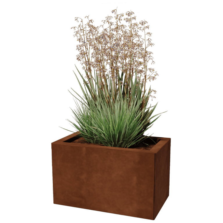 Ζαρντινιέρα από χάλυβα Corten - Ορθογώνιο - 30 x 50 cm