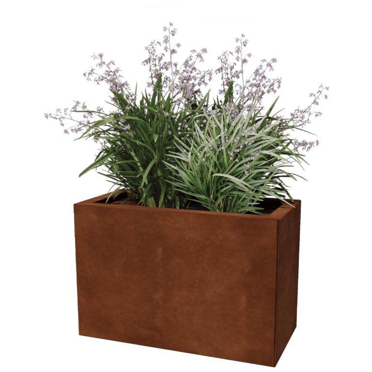 Ζαρντινιέρα από χάλυβα Corten - Ορθογώνιο - 30 x 60 cm
