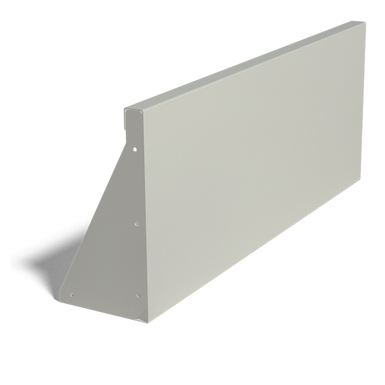 Τοίχος συγκράτησης από χάλυβα - Ίσιο - 100 x 100 x 40 cm