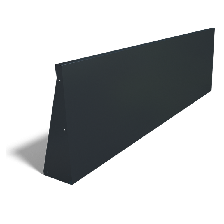 Τοίχος συγκράτησης από χάλυβα - Ίσιο - 200 x 200 x 60 cm
