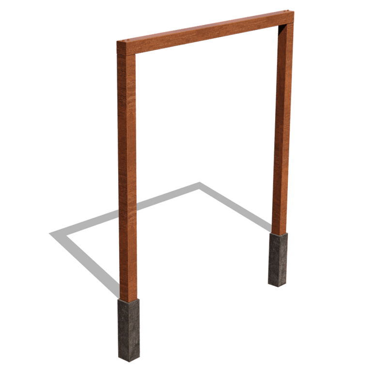 Πέργκολα από χάλυβα Corten - Ίσιο - 250 x 230 cm