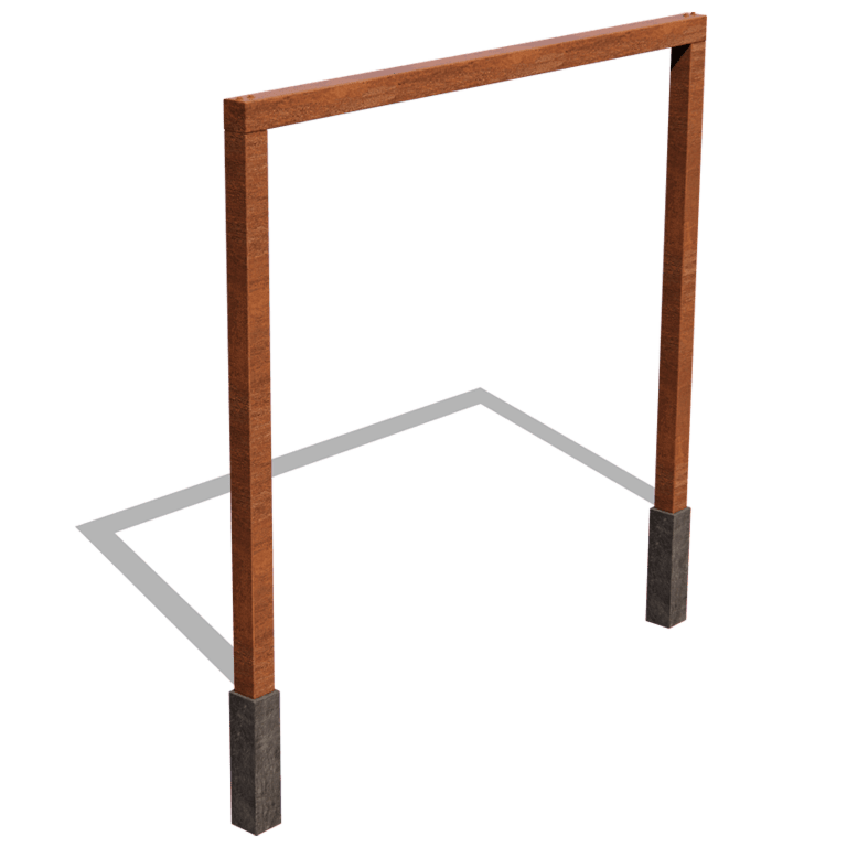 Πέργκολα από χάλυβα Corten - Ίσιο - 300 x 230 cm