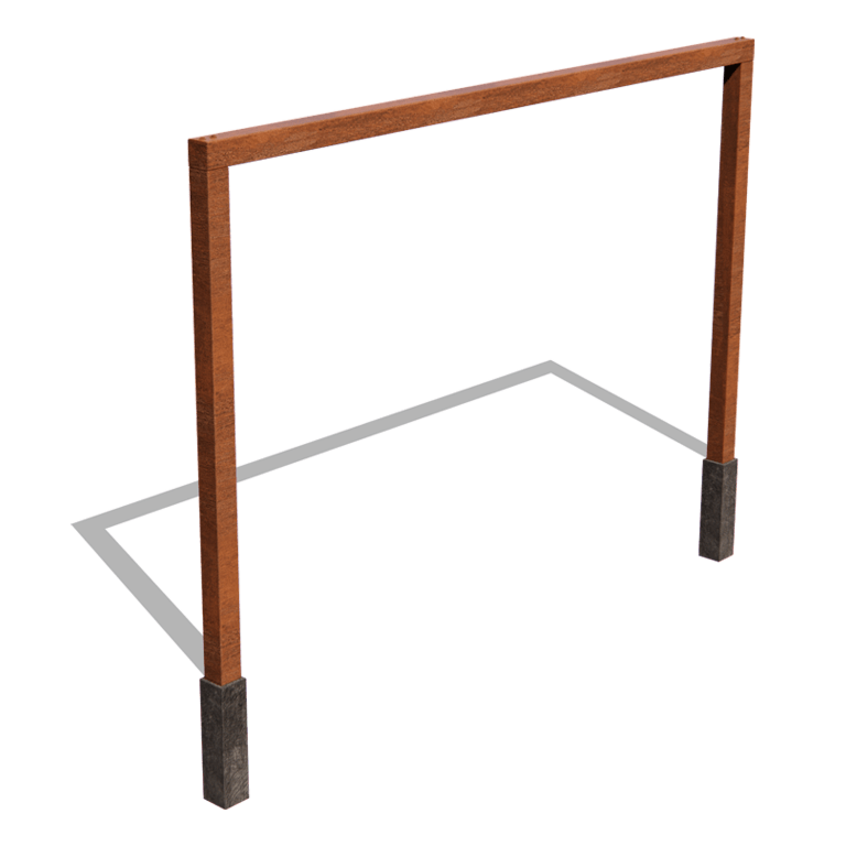 Πέργκολα από χάλυβα Corten - Ίσιο - 400 x 230 cm