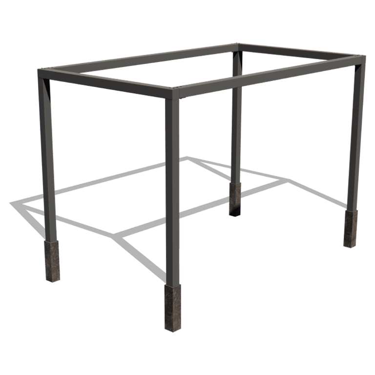 Πέργκολα από χάλυβα - Ορθογώνιο - 424 x 250 x 230 cm
