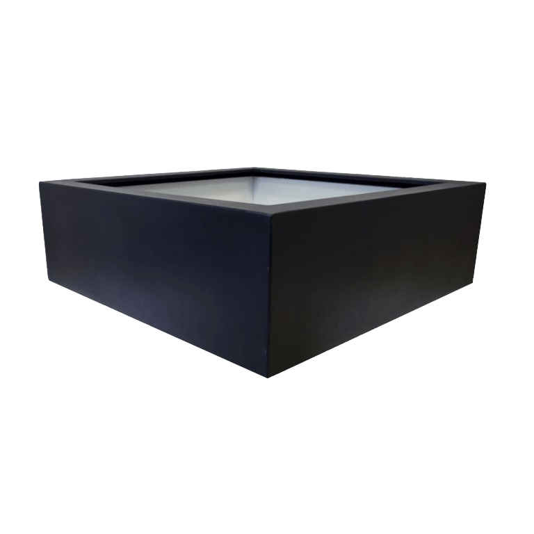 πολυεστερική γλάστρα - Τετράγωνο - 120 x 120 x 40 cm - Με βάση