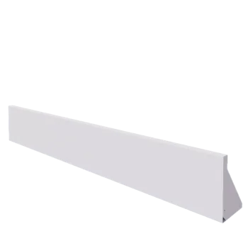 Τοίχος συγκράτησης από χάλυβα - Ίσιο - 200 x 30 cm - RAL9010 ματ (λευκό)