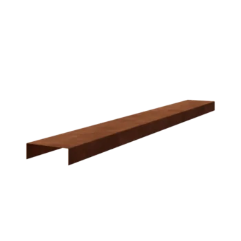 Προφίλ U από χάλυβα Corten - 5 x 15 x 5 cm - 150 cm