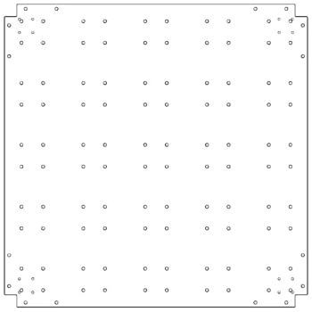 Πλάκα βάσης από γαλβανισμένο χάλυβα - 100 x 100 cm