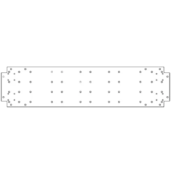 Πλάκα βάσης από γαλβανισμένο χάλυβα - 30 x 120 cm