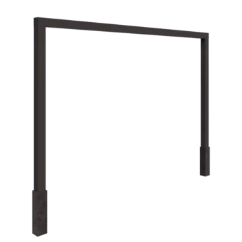 Πέργκολα από χάλυβα - Ίσιο - 400 x 230 cm - Άλλο χρώμα RAL - Με βάση από σκυρόδεμα