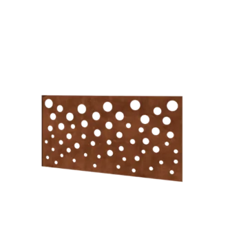 Φράχτης από χάλυβα Corten H - Πάνελ B - 120 x 63,3 cm