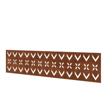 Φράχτης από χάλυβα Corten H - Πάνελ V - 180 x 47,5 cm