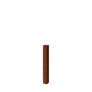 Στύλος διαχωρισμού κήπου από χάλυβα Corten - 12 x 12 x 100 cm