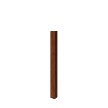 Στύλος διαχωρισμού κήπου από χάλυβα Corten - 12 x 12 x 150 cm