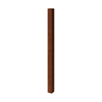 Στύλος διαχωρισμού κήπου από χάλυβα Corten - 12 x 12 x 200 cm