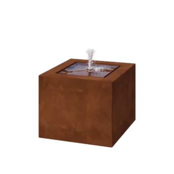 Συντριβάνι από χάλυβα Corten - Lyra - 50 x 50 x 40 cm - Χωρίς LED φωτισμό