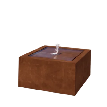Συντριβάνι από χάλυβα Corten - Lyra - 80 x 80 x 40 cm - Χωρίς LED φωτισμό