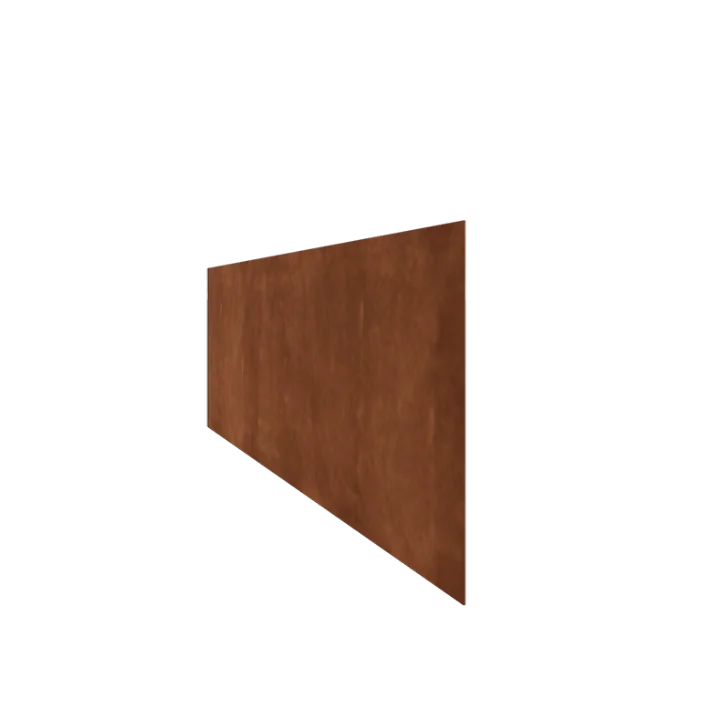 Μπορντούρα κήπου από χάλυβα Corten - Ίσιο -  Ύψος 37,5 cm - 240 cm