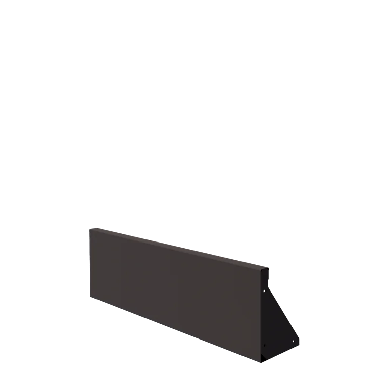 Τοίχος συγκράτησης από χάλυβα - Ίσιο - 100 x 30 cm - Άλλο χρώμα RAL