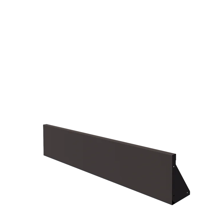 Τοίχος συγκράτησης από χάλυβα - Ίσιο - 150 x 30 cm - RAL7016 ματ (ανθρακί γκρι)