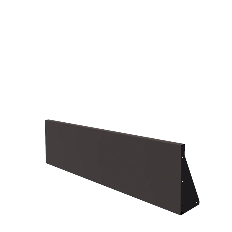 Τοίχος συγκράτησης από χάλυβα - Ίσιο - 150 x 40 cm - Άλλο χρώμα RAL
