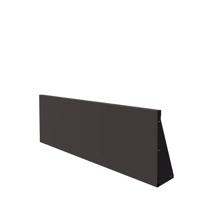 Τοίχος συγκράτησης από χάλυβα - Ίσιο - 150 x 50 cm - Άλλο χρώμα RAL