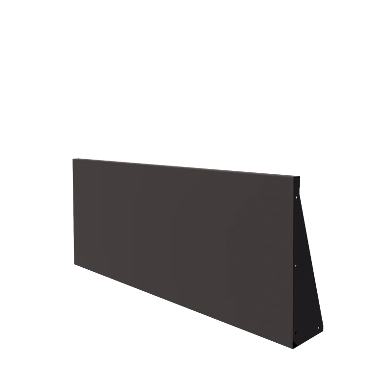 Τοίχος συγκράτησης από χάλυβα - Ίσιο - 150 x 60 cm - RAL7016 ματ (ανθρακί γκρι)