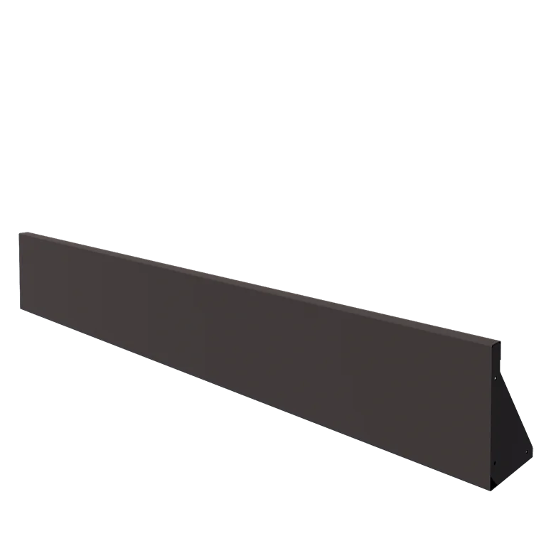 Τοίχος συγκράτησης από χάλυβα - Ίσιο - 200 x 30 cm - RAL7016 ματ (ανθρακί γκρι)