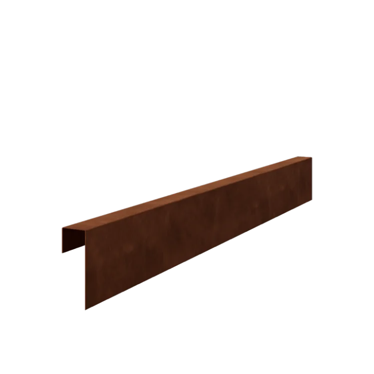 Προφίλ U από χάλυβα Corten - 15 x 5 x 5 cm - 240 cm