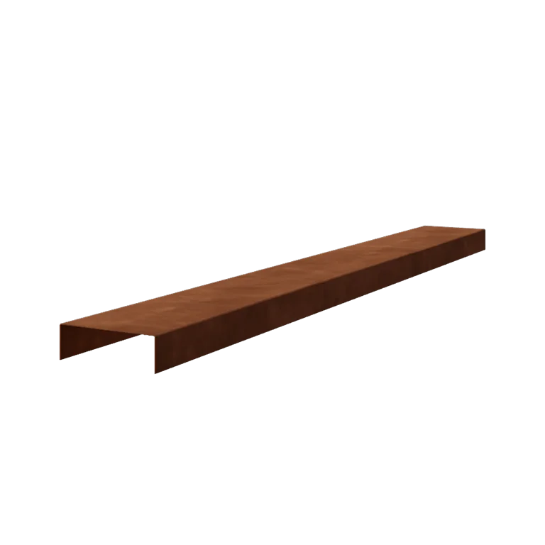 Προφίλ U από χάλυβα Corten - 5 x 15 x 5 cm - 240 cm
