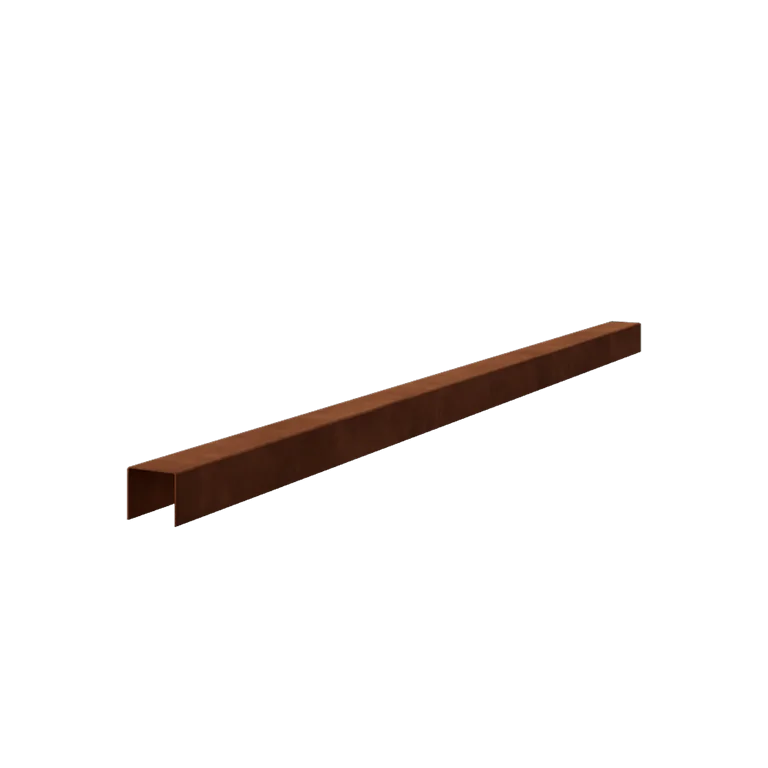 Προφίλ U από χάλυβα Corten - 5 x 5 x 5 cm - 150 cm