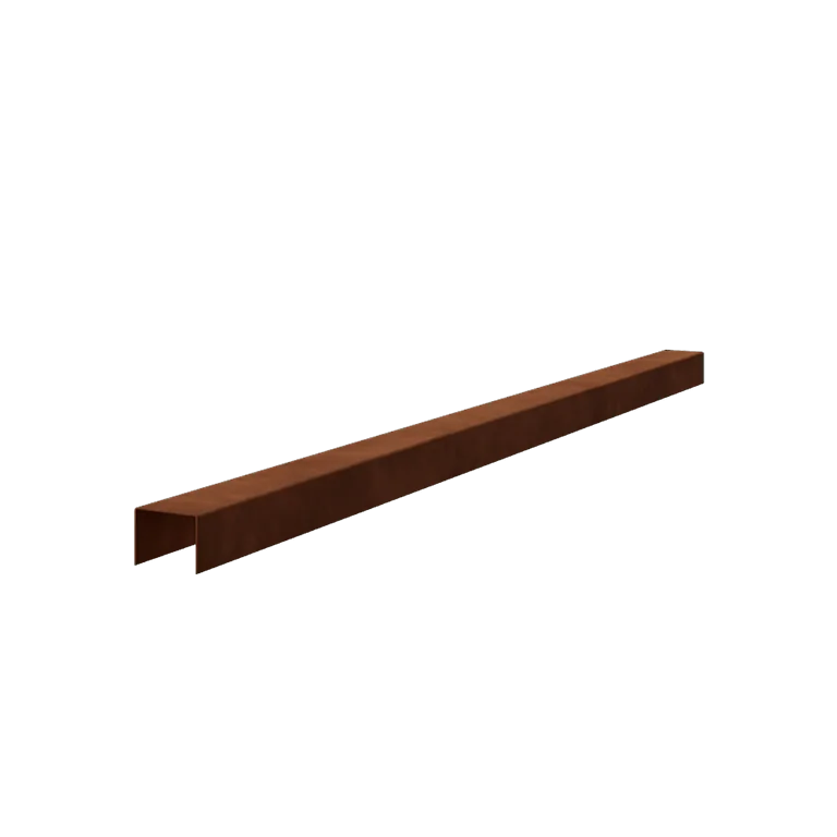 Προφίλ U από χάλυβα Corten - 5 x 6 x 5 cm - 150 cm