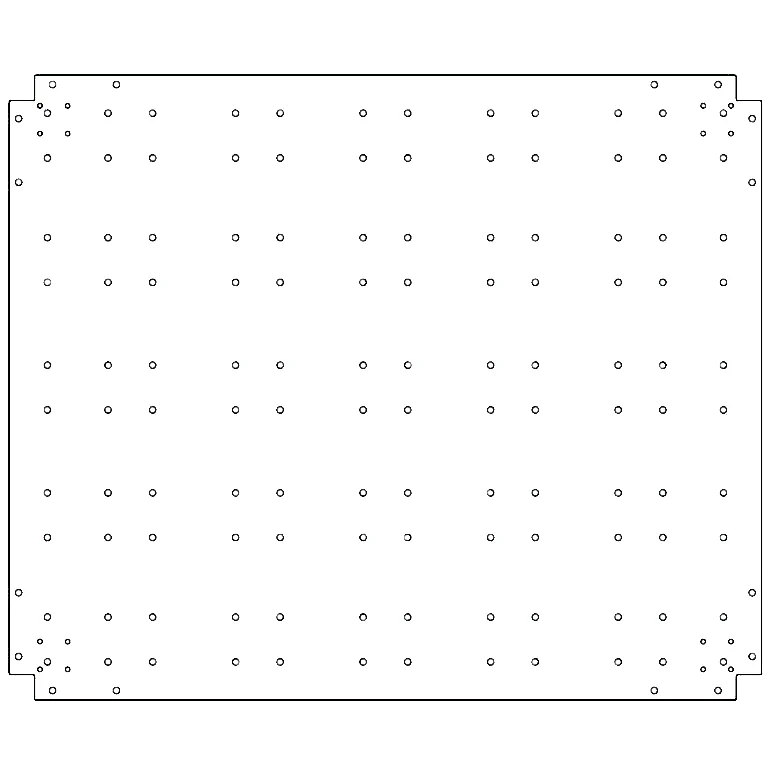 Πλάκα βάσης από γαλβανισμένο χάλυβα - 100 x 120 cm