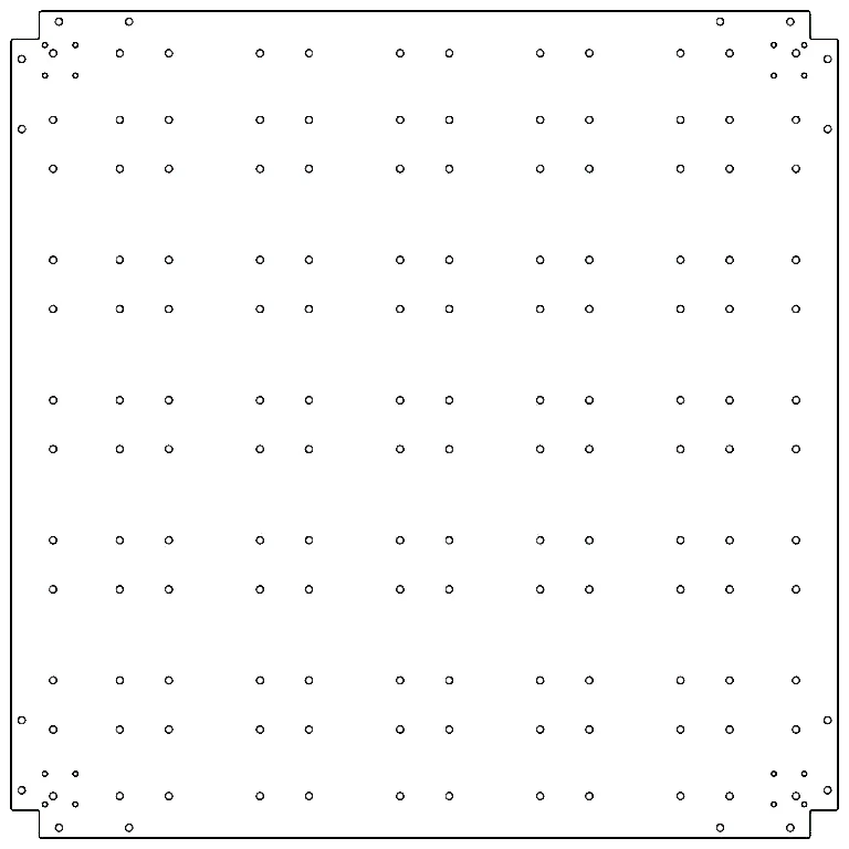 Πλάκα βάσης από γαλβανισμένο χάλυβα - 120 x 120 cm