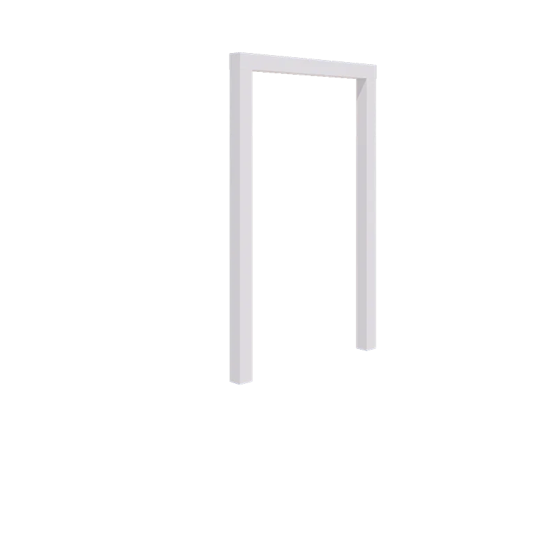 Πέργκολα από χάλυβα - Ίσιο - 150 x 230 cm - RAL9010 ματ (λευκό) - Χωρίς βάση από σκυρόδεμα