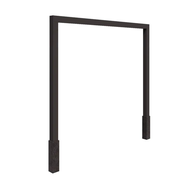 Πέργκολα από χάλυβα - Ίσιο - 300 x 230 cm - Άλλο χρώμα RAL - Με βάση από σκυρόδεμα