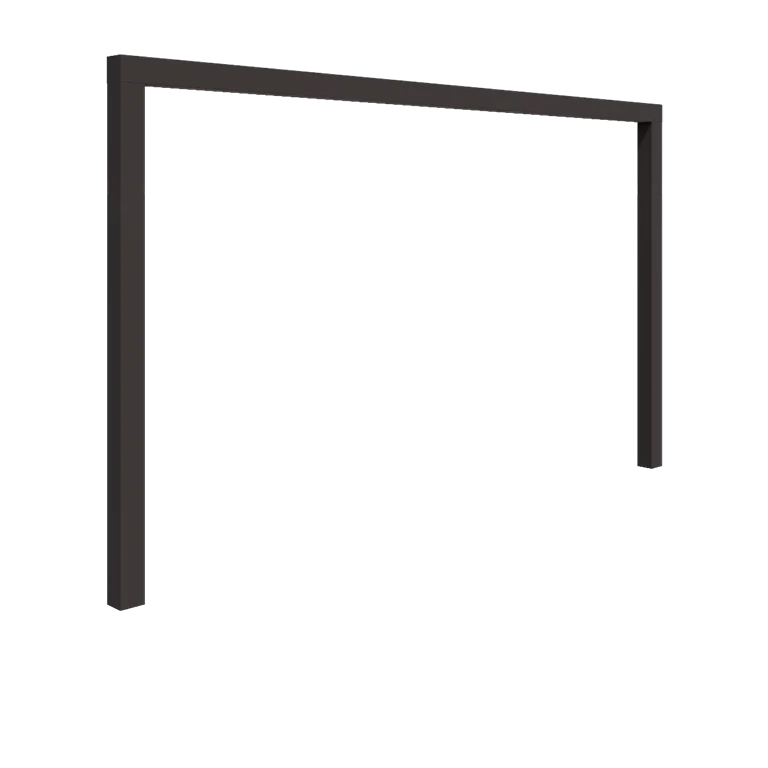 Πέργκολα από χάλυβα - Ίσιο - 400 x 230 cm - Άλλο χρώμα RAL - Χωρίς βάση από σκυρόδεμα