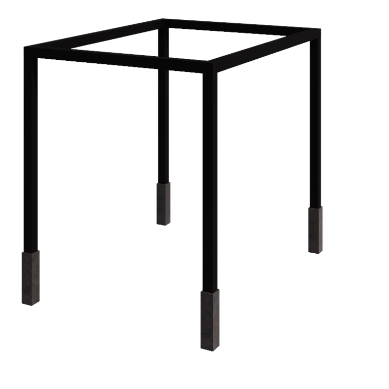 Πέργκολα από χάλυβα - Ορθογώνιο - 324 x 250 x 230 cm - RAL9005 ματ (μαύρο) - Με βάση από σκυρόδεμα