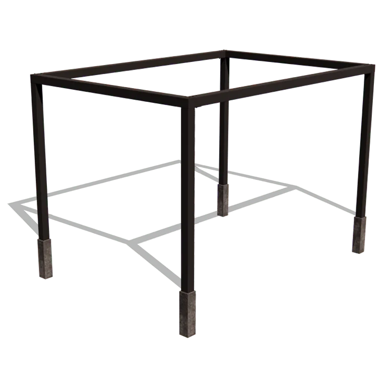 Πέργκολα από χάλυβα - Ορθογώνιο - 424 x 300 x 230 cm - RAL9005 ματ (μαύρο) - Χωρίς βάση από σκυρόδεμα