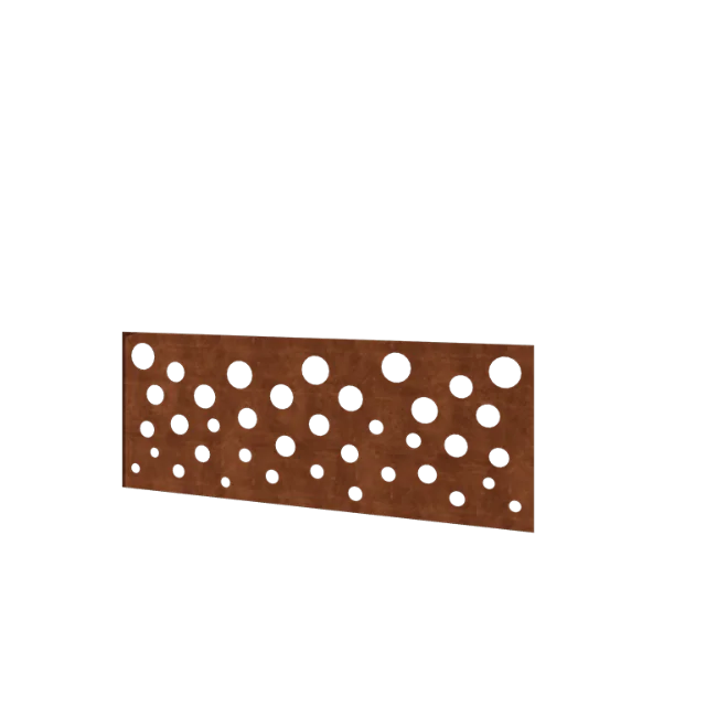 Φράχτης από χάλυβα Corten H - Πάνελ B - 120 x 47,5 cm
