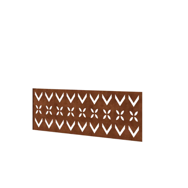 Φράχτης από χάλυβα Corten H - Πάνελ V - 120 x 47,5 cm