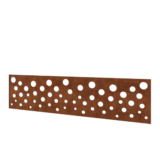 Φράχτης από χάλυβα Corten H - Πάνελ B - 180 x 47,5 cm