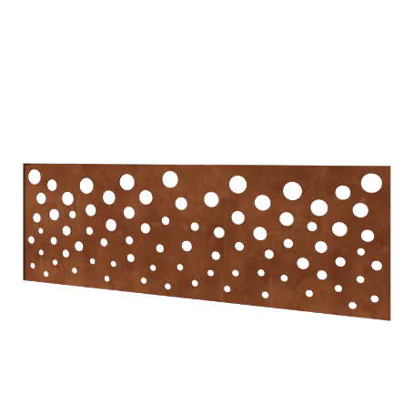 Φράχτης από χάλυβα Corten H - Πάνελ B - 180 x 63,3 cm