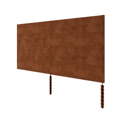 Φράχτης από χάλυβα Corten H4 - Plíres set - 372 x 6 x 190 cm