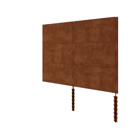 Φράχτης από χάλυβα Corten H3 - Plíres set - 252 x 6 x 190 cm