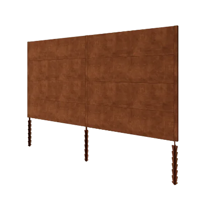 Φράχτης από χάλυβα Corten H4 - Plíres set - 378 x 6 x 190 cm