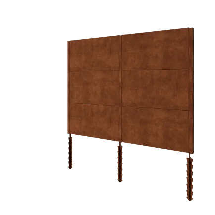 Φράχτης από χάλυβα Corten H3 - Plíres set - 258 x 6 x 190 cm