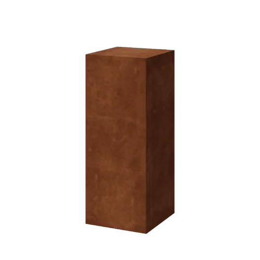 Βάθρο από χάλυβα Corten - Ohio - 40 x 40 x 100 cm