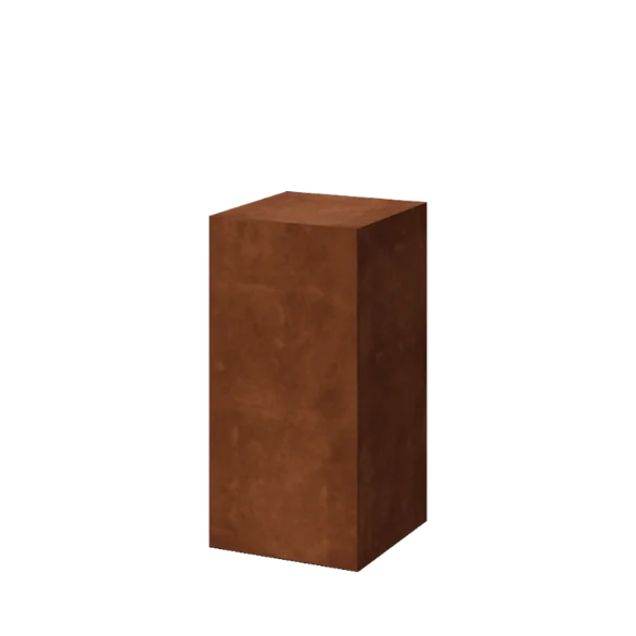 Βάθρο από χάλυβα Corten - Ohio - 40 x 40 x 80 cm